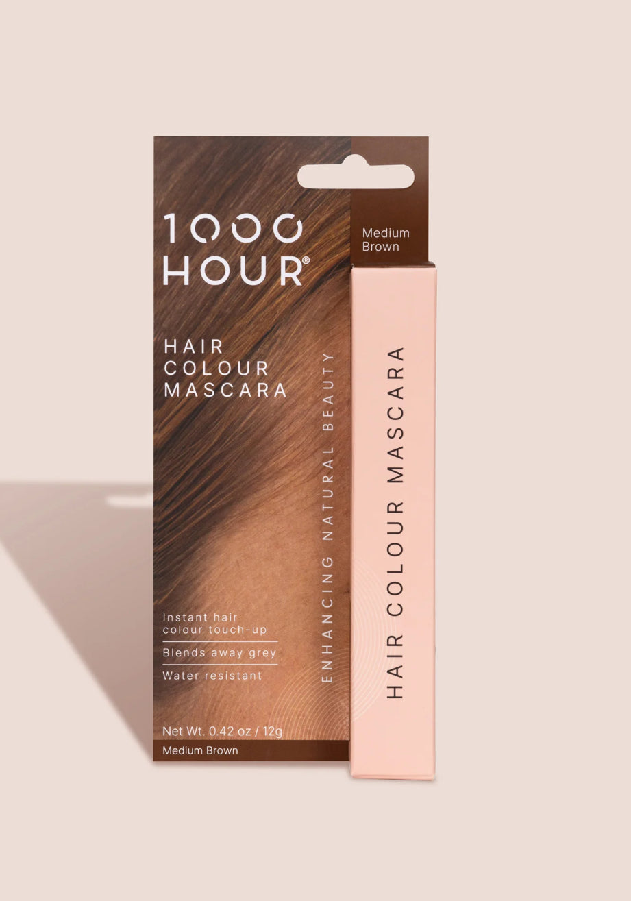 1000 Hour Hair Colour Mascara MEDIUM BROWN 12g