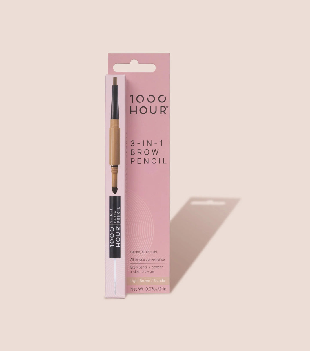 1000 Hour 3-In-1 Brow Pencil LIGHT BROWN