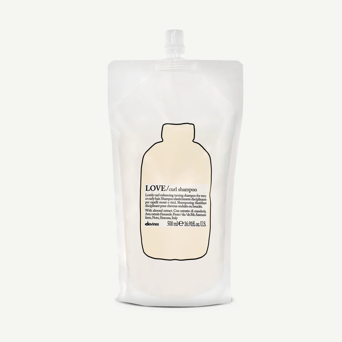 Davines LOVE CURL Shampoo Refill Pouch 500ml