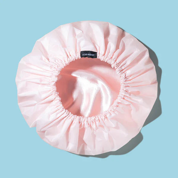 Bondi Boost Satin Lined Shower Cap - Pink