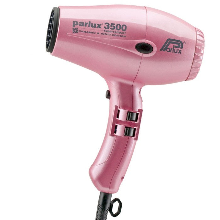 Parlux 3500 SUPERCOMPACT CERAMIC & IONIC HAIR DRYER - PINK